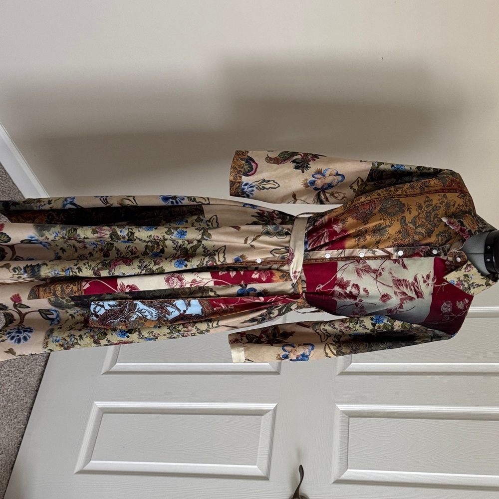 Floral Patchwork Maxi Dress
